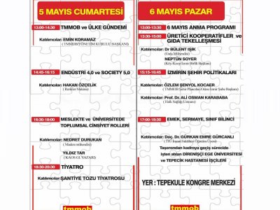 TOPLUMCU MÜHENDİSLİK, MİMARLIK VE ŞEHİRCİLİK HAFTASI 5-6 MAYISTA