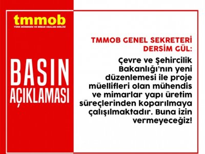 YAPI RUHSATLARINDA İMZA HANELERİ KALDIRILAMAZ, BAKANLIĞI UYARIYORUZ İŞLEM DERHAL GERİ ALINMALIDIR