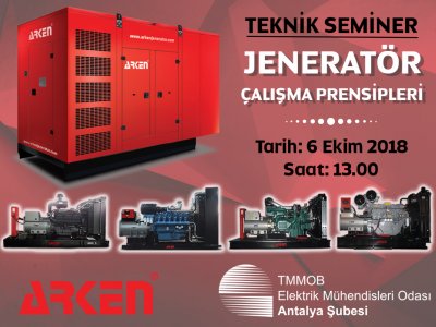 TEKNİK SEMİNER: JENERATÖR ÇALIŞMA PRENSİPLERİ