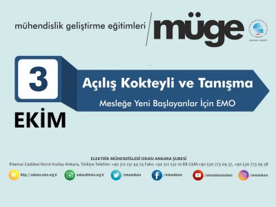 MÜHENDİSLİK GELİŞTİRME EĞİTİMLERİ TANIŞMA TOPLANTISI DÜZENLENECEK
