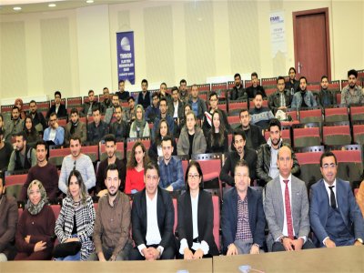 MEZUNLARIMIZIN MESLEKİ VE TECRÜBE PAYLAŞIMLARI ADLI SÖYLEYİŞİ DÜZENLENDİ