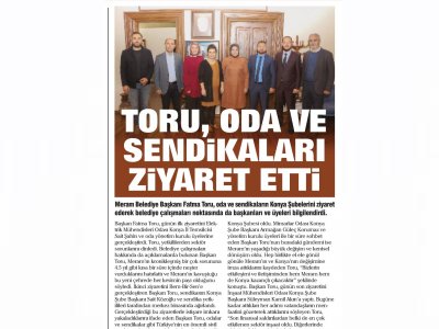 TORU DAN ODA VE SENDİKALARA ZİYARET (RASYONEL HABER, 07.11.2018)