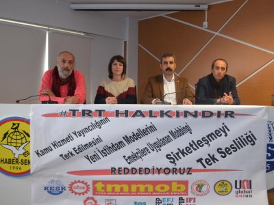 TRT AÇIKLAMASINA POLİS MÜDAHALESİNİ KINIYORUZ