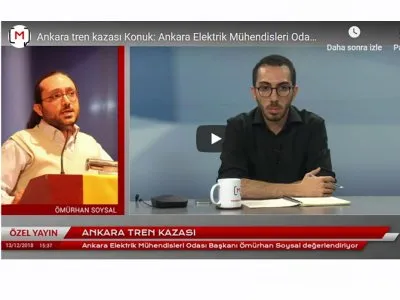 ANKARA TREN KAZASI  ÖMÜRHAN SOYSAL İLE SÖYLEŞİ (WWW.MEDYASCOPE.TV, 13.12.2018)