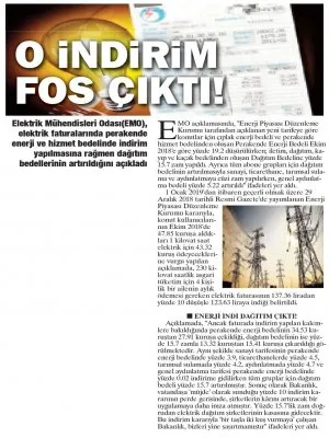 O İNDİRİM FOS ÇIKTI (KUZEY EKSPRES)
