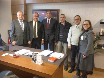 EMO ANKARA ŞUBESİ YÖNETİCİLERİ CHP OSMANİYE  MİLLETVEKİLİ BAHA ÜNLÜ VE ZONGULDAK MİLLETVEKİLİ DENİZ YAVUZYILMAZI ZİYARET ETTİ