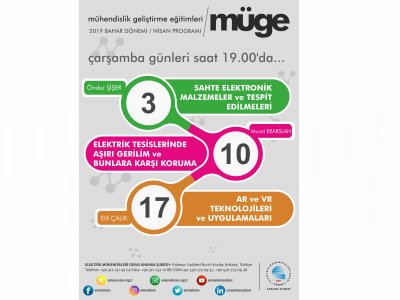 MÜHENDİSLİK GELİŞTİRME EĞİTİMLERİ 2019 BAHAR DÖNEMİ NİSAN AYI PROGRAMI BAŞLIYOR