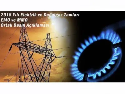 EMO VE MMO OLARAK ELEKTRİK VE DOĞALGAZ SEKTÖRÜNDEKİ ARTIŞLAR İLE İLGİLİ ORTAK BASIN AÇIKLAMASI GERÇEKLEŞTİRİLDİ.