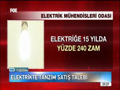 ELEKTRİKTE TANZİM SATIŞ (FOX TV, ÇALAR SAAT PROGRAMI, 31.03.2019)
