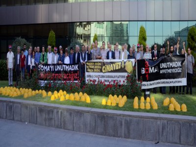 SOMA`YI UNUTMADIK, UNUTTURMAYACAĞIZ BASIN AÇIKLAMASI