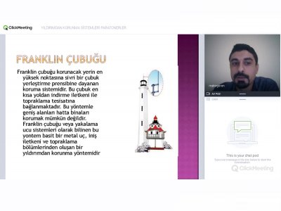 YILDIRIMDAN KORUNMA SİSTEMLERİ PARATONERLER KONULU WEBİNAR DÜZENLENDİ