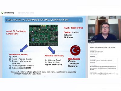 ELEKTRONİKTE ARIZA BULMA TEKNİKLERİ KONULU WEBİNAR DÜZENLENDİ