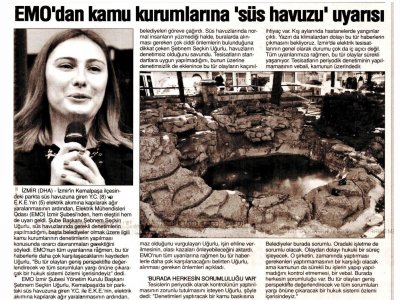 EMO`DAN KAMU KURUMLARINA `SÜS HAVUZU` UYARISI (YENİ ÇAĞRI)