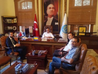 BİLECİK BELEDİYE BAŞKANI SEMİH ŞAHİN MAKAMINDA ZİYARET EDİLDİ.