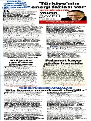 TÜRKİYENİN ENERJİ FAZLASI VAR (YALÇIN BAYER-HÜRRİYET)