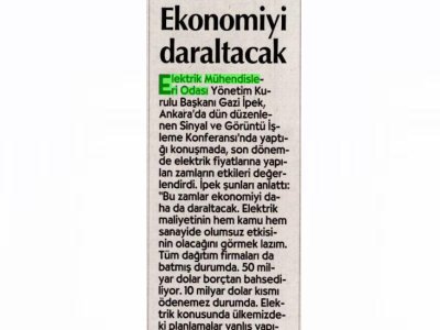 EKONOMİYİ DARALTACAK (CUMHURİYET, 10.10.2019)