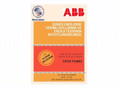 GÜNEŞ ENERJİSİNİ VERİMLİ KULLANMA VE ENERJİ TESİSİNİN BOYUTLANDIRILMASI SEMİNERİ