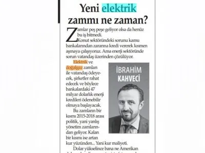 ZAMLAR PEŞ PEŞE GELİYOR OLSA DA HENÜZ BU İŞ BİTMEDİ. (KARAR GAZETESİ, 03.10.2019)