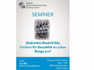 REAKTİF GÜÇ FİZİKSEL BİR GERÇEKLİK Mİ YOKSA KURGU MU? SEMİNERİ