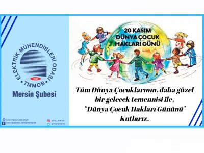 20 KASIM DÜNYA ÇOÇUK HAKLARI GÜNÜNÜ KUTLARIZ