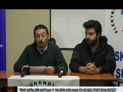 TMMOB ELEKTRİK MÜHENDİSLERİ ODASI ESKİŞEHİR ŞUBESİ BASIN AÇIKLAMASI
