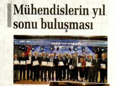 MÜHENDİSLERİN YIL SONU BULUŞMASI (SABAH AKDENİZ ANTALYA - 01.01.2020)
