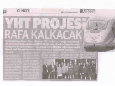 YHT PROJESİ RAFA KALKACAK (ANADOLU GAZETESİ- 10.03.2020)