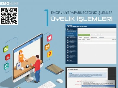 TÜM İŞLEMLERİNİZİ EMOP ÜZERİNDEN ONLINE YAPABİLİRSİNİZ