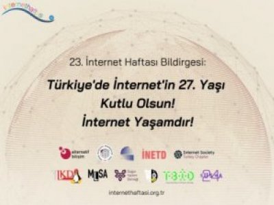 TÜRKİYEDE İNTERNETİN 27. YAŞI KUTLU OLSUN!