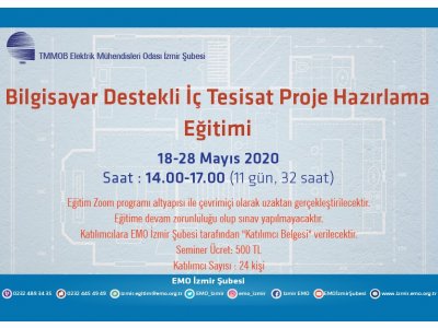 BİLGİSAYAR DESTEKLİ İÇ TESİSAT PROJE HAZIRLAMA EĞİTİMİ-<B>BAŞVURU</B>