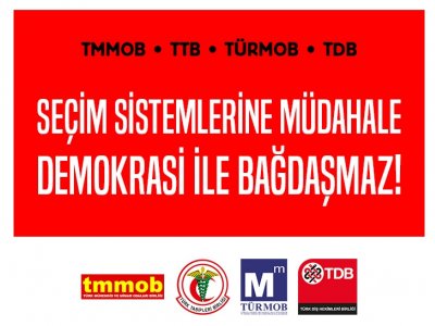 SEÇİM SİSTEMLERİNE MÜDAHALE DEMOKRASİ İLE BAĞDAŞMAZ!