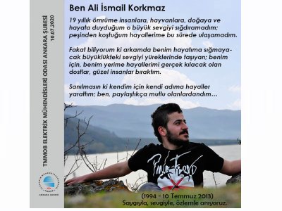 ALİ İSMAİL KORKMAZI SAYGIYLA, SEVGİYLE VE ÖZLEMLE ANIYORUZ