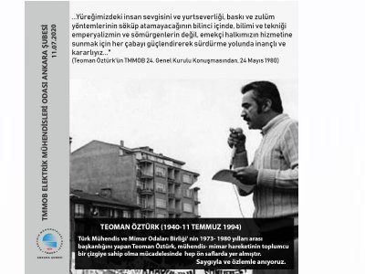 TEOMAN ÖZTÜRKÜ SAYGIYLA VE ÖZLEMLE ANIYORUZ