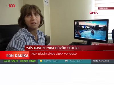 EMO ERZURUM İL TEMSİLCİSİ NAMİYE SINIRKAYA,  SÜS HAVUZLARINDA YAŞANAN TEHLİKELERİ ERZURUM TV100E DEĞERLENDİRDİ
