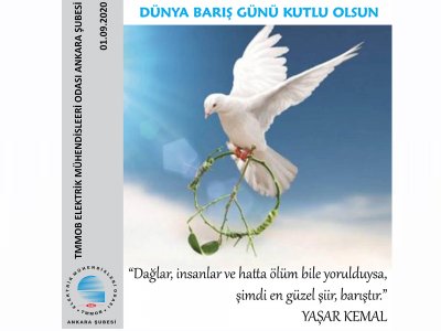 1 EYLÜL DÜNYA BARIŞ GÜNÜ KUTLU OLSUN