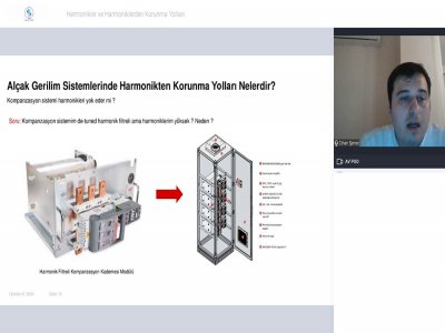 HARMONİKLER VE HARMONİKLERDEN KORUNMA YOLLARI WEBINARI DÜZENLENDİ