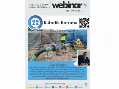 KATODİK KORUMA BAŞLIKLI WEBINAR DÜZENLENECEK