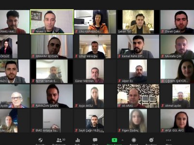 EMO ANTALYA ŞUBESİ 14. DÖNEM 2. KOORDİNASYON KURULU TOPLANTISI DÜZENLENDİ