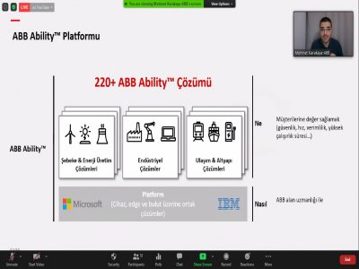 ENERJİ ALTYAPISINDA DİJİTALLEŞME ÇÖZÜMLERİ-ABB ABILITY SEMİNERİ DÜZENLENDİ