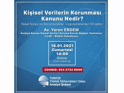 WEBİNAR: KİŞİSEL VERİLERİN KORUNMASI KANUNU NEDİR?