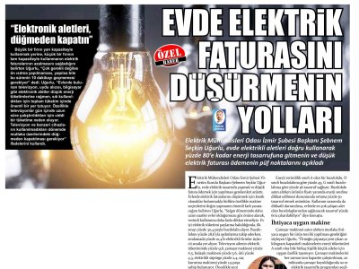 ELEKTRİK FATURASINI DÜŞÜRMENİN PÜF NOKTALARI (YENİ BAKIŞ)