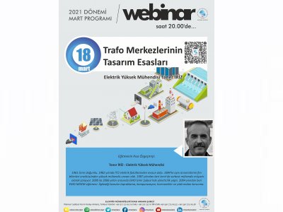 TRAFO MERKEZLERİNİN TASARIM ESASLARI BAŞLIKLI WEBINAR DÜZENLENECEK