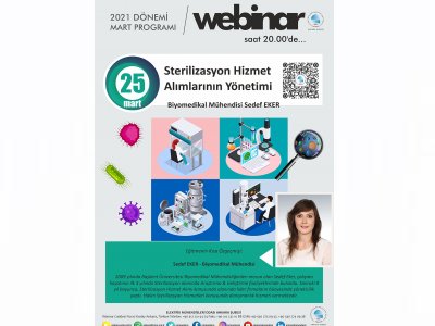 STERİLİZASYON HİZMET ALIMLARININ YÖNETİMİ BAŞLIKLI WEBINAR DÜZENLENECEK