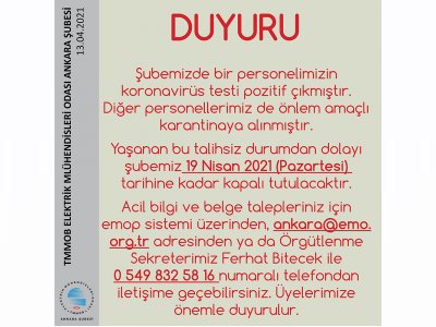 ÖNEMLİ DUYURU