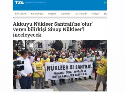 AKKUYU NÜKLEER SANTRALİ`NE `OLUR` VEREN BİLİRKİŞİ SİNOP NÜKLEER`İ İNCELEYECEK (T24.COM.TR)