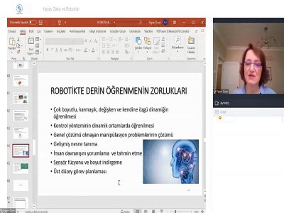 YAPAY ZEKÂ VE ROBOTLAR BAŞLIKLI WEBINAR DÜZENLENDİ