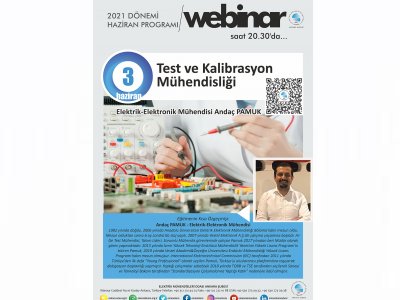 TEST VE KALİBRASYON MÜHENDİSLİĞİ BAŞLIKLI WEBINAR DÜZENLENECEK