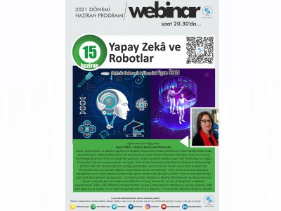 YAPAY ZEKÂ VE ROBOTLAR BAŞLIKLI WEBINAR DÜZENLENECEK