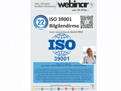 ISO 39001 BİLGİLENDİRME BAŞLIKLI WEBINAR DÜZENLENECEK
