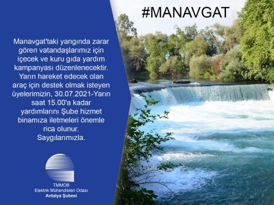 MANAVGAT İÇİN DESTEKLERİNİZİ BEKLİYORUZ!